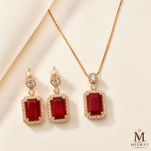 Royal Zircon Pendant Set