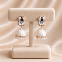 Crystal Jhumka Drop Earrings