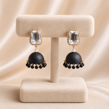 Crystal Jhumka Drop Earrings