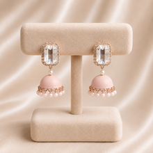 Crystal Jhumka Drop Earrings