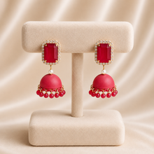 Crystal Jhumka Drop Earrings