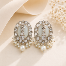 Celeste Pearl Zircon Earrings