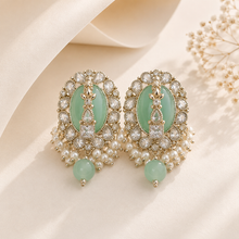 Celeste Pearl Zircon Earrings