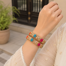 Premium Floral Stone Bangles