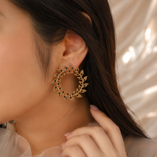 Leaf Hoop Earrings