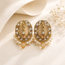 Celeste Pearl Zircon Earrings