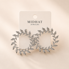 Leaf Hoop Earrings